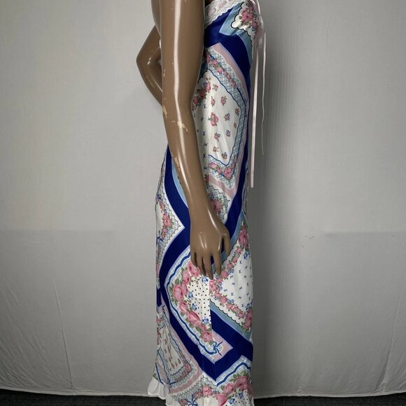 For Love & Lemons Women’s Mae Floral Strapless Slip Midi Dress – Ivory/Multi XS - Picture 9 of 13